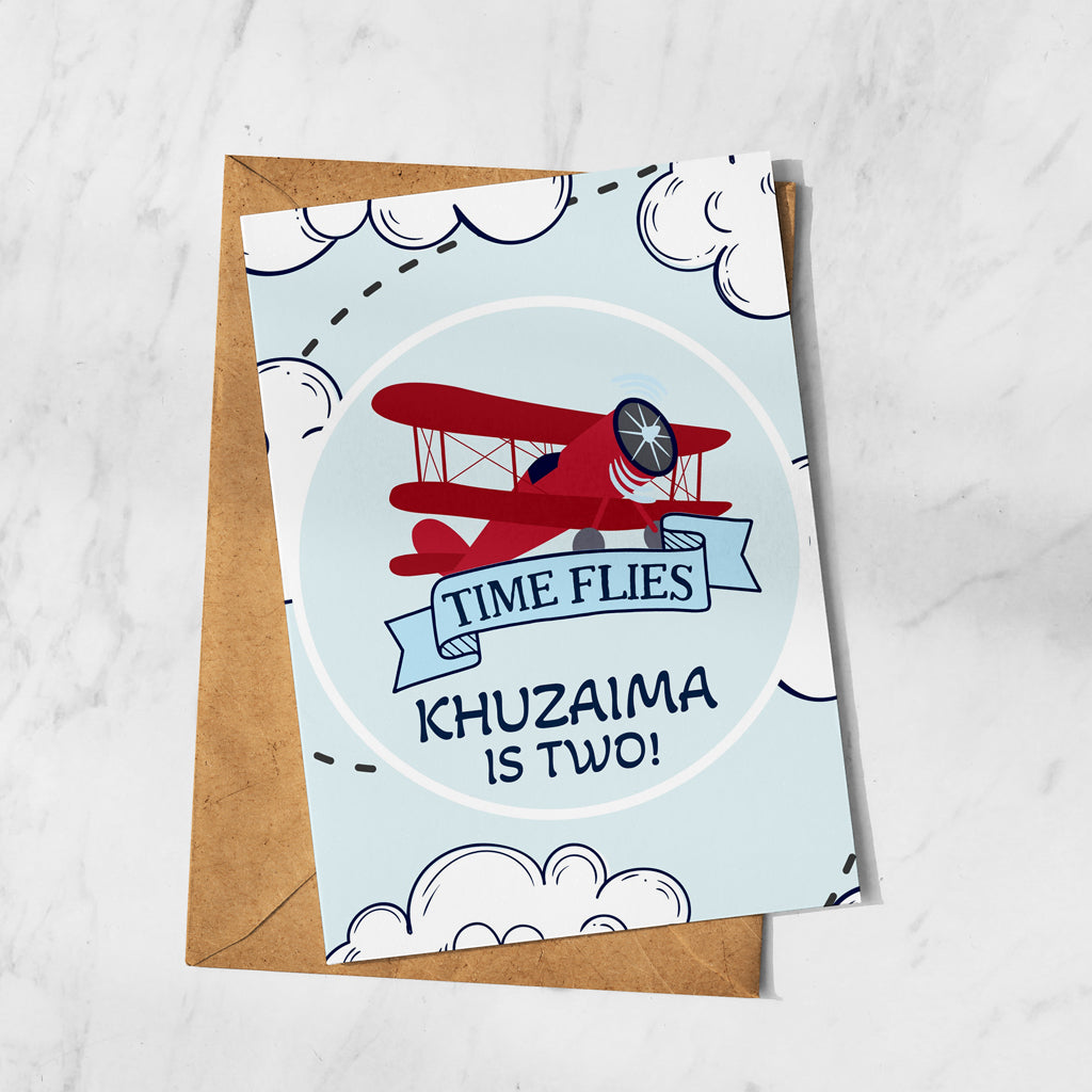 Time Flies Birthday Card