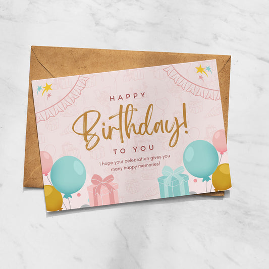 Happy Birthday To You Card