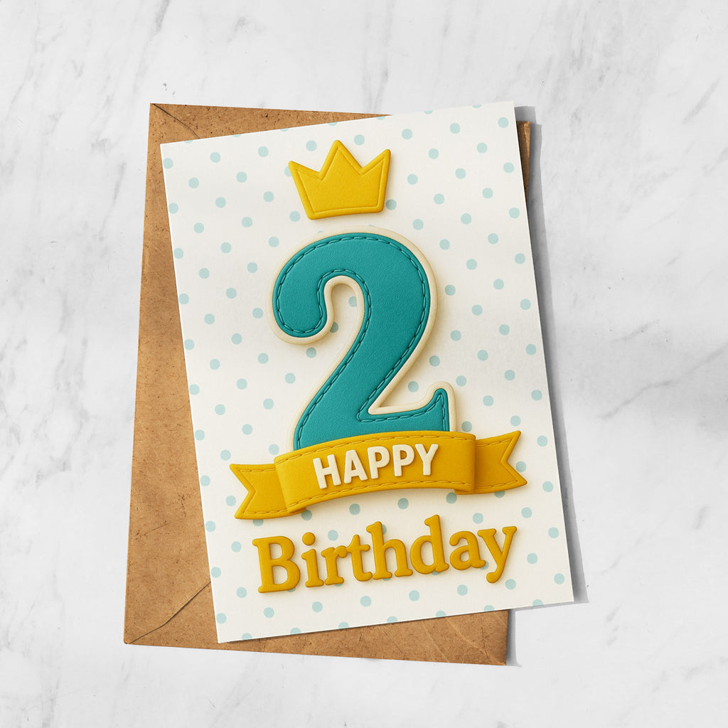 2nd Birthday Card