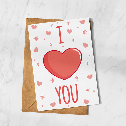 I Heart You Card