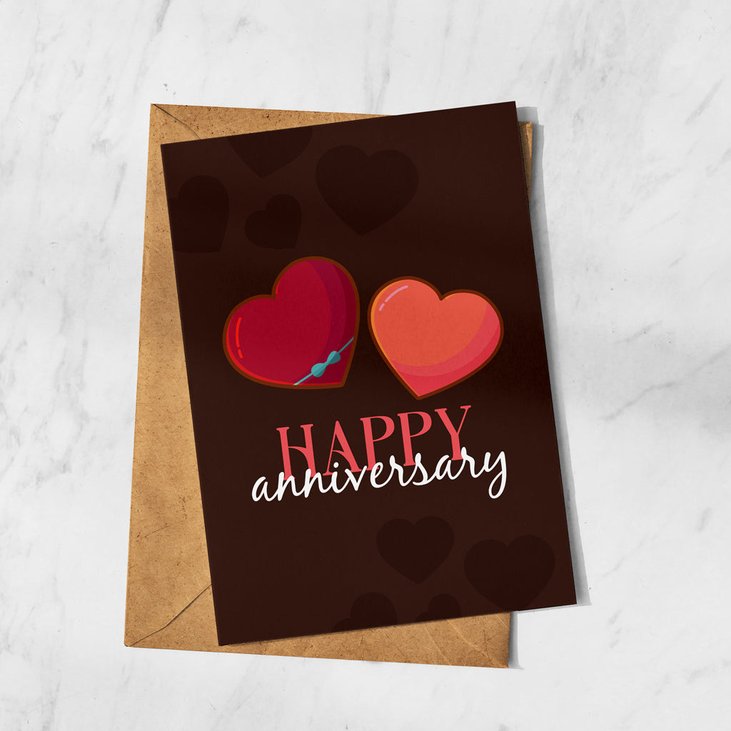 Happy Heart Anniversary Card