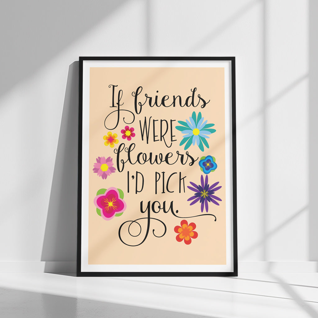 Friend Flower Wall Frame